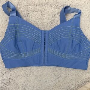 Fabletics Blue Front-Closure Bra